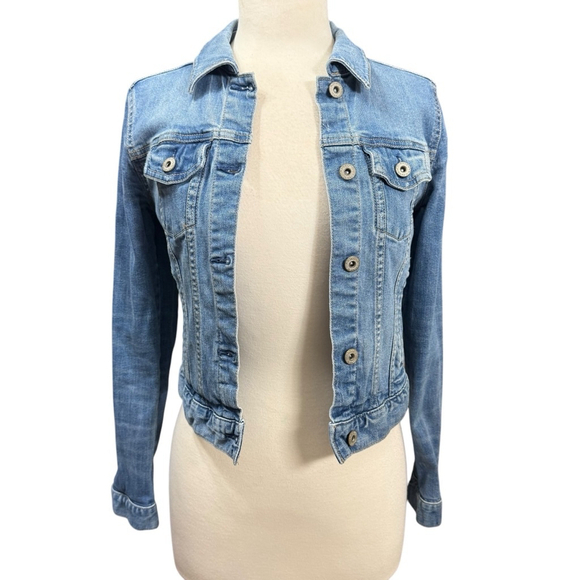 Arizona Jean Co Denim Jacket Size S Blue - Picture 1 of 9